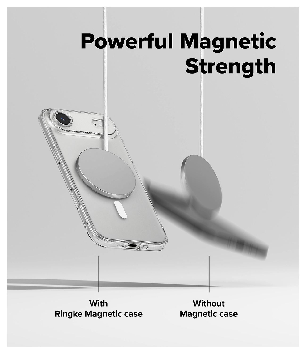 Ringke Fusion Magnetic Apple iPhone Air Hoesje MagSafe Matte Transparant afbeelding 5