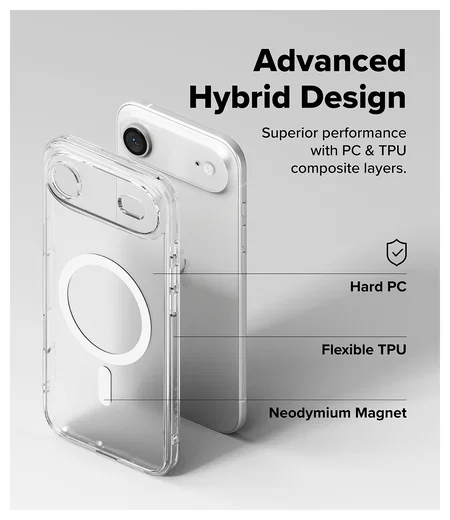Ringke Fusion Magnetic Apple iPhone Air Hoesje MagSafe Matte Transparant afbeelding 6