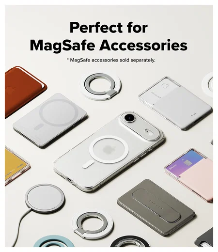 Ringke Fusion Magnetic Apple iPhone Air Hoesje MagSafe Matte Transparant afbeelding 9