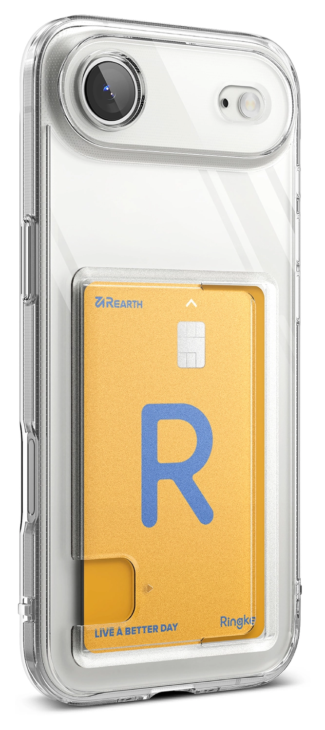 Ringke Fusion Card Apple iPhone Air Hoesje Kaarthouder Transparant afbeelding 11