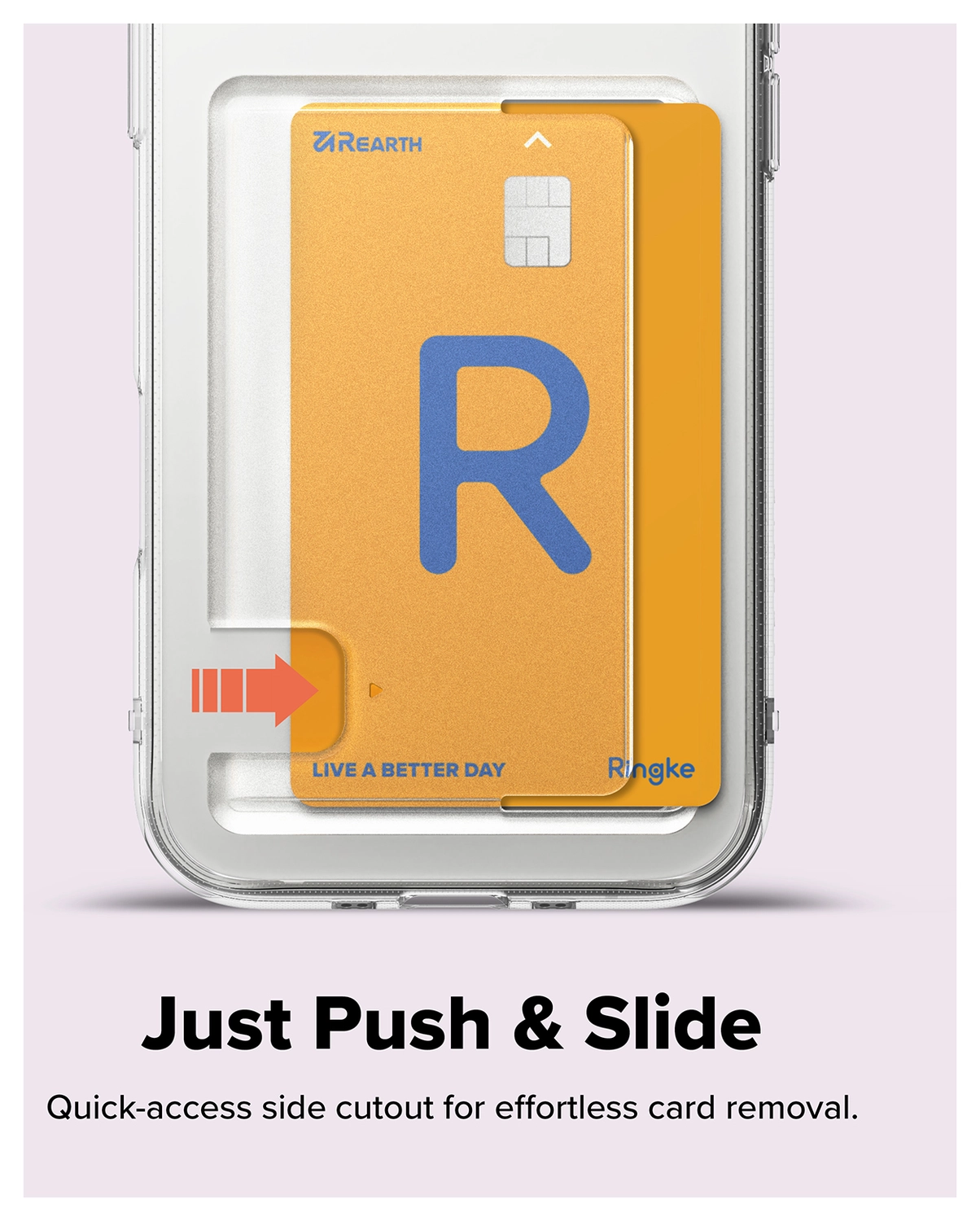 Ringke Fusion Card Apple iPhone Air Hoesje Kaarthouder Transparant afbeelding 4