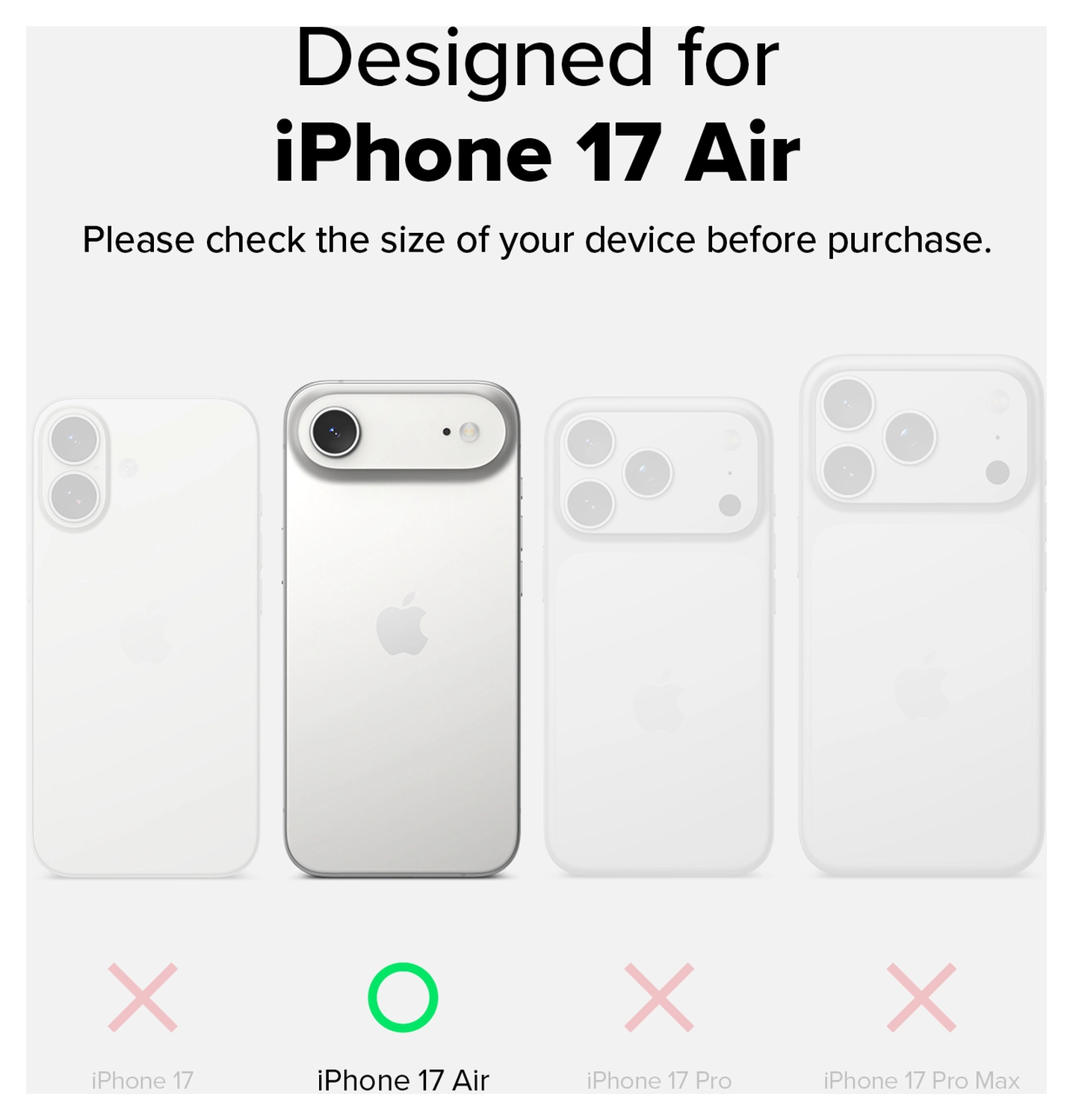 Ringke Air iPhone Air Hoesje Flexibel TPU Back Cover Transparant afbeelding 3