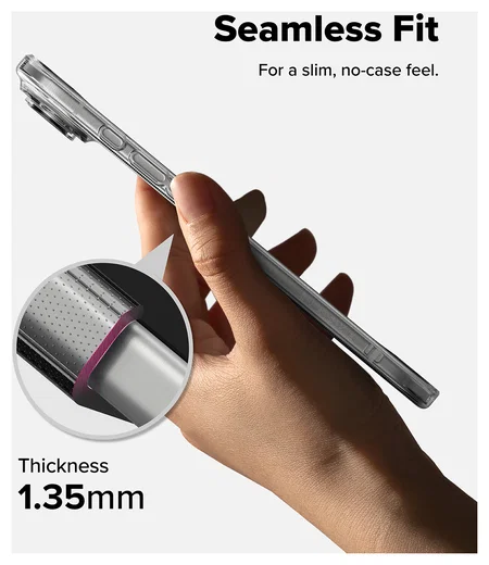 Ringke Air iPhone Air Hoesje Flexibel TPU Back Cover Transparant afbeelding 5