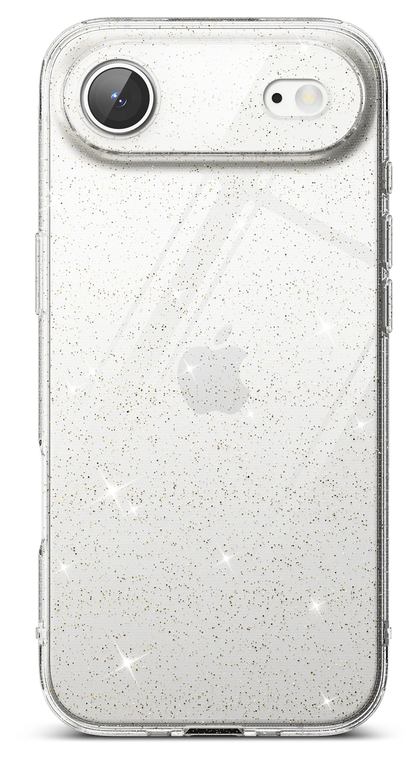 Ringke Air iPhone Air Hoesje Flexibel TPU Back Cover Glitter Transparant afbeelding 2