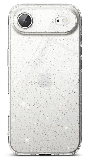 Ringke Air iPhone Air Hoesje Flexibel TPU Back Cover Glitter Transparant afbeelding 2