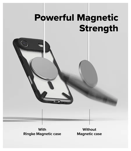 Ringke Fusion X Magnetic Apple iPhone Air Hoesje MagSafe Zwart afbeelding 7