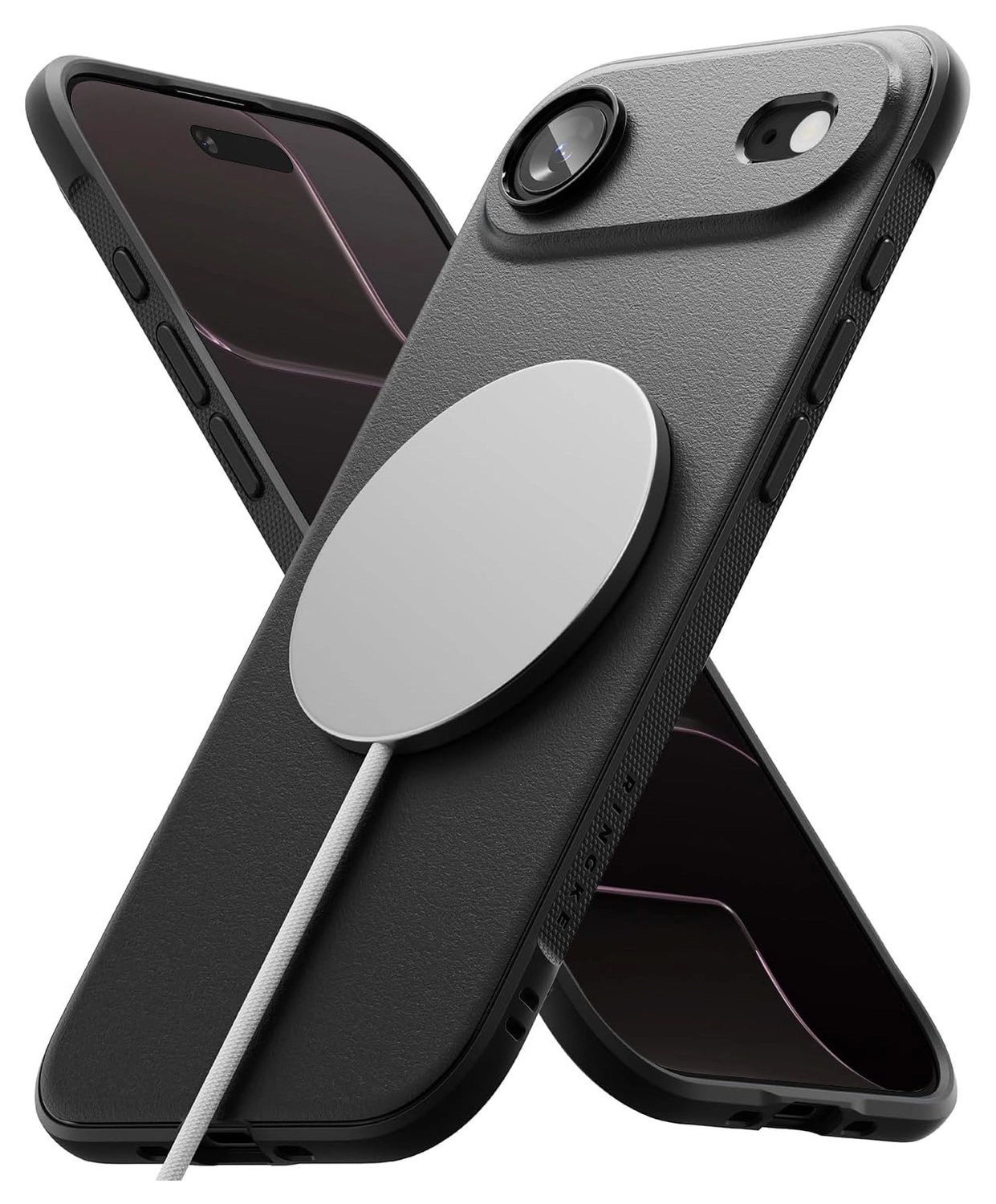 Ringke Onyx Magnetic Apple iPhone Air Hoesje MagSafe Zwart afbeelding 2