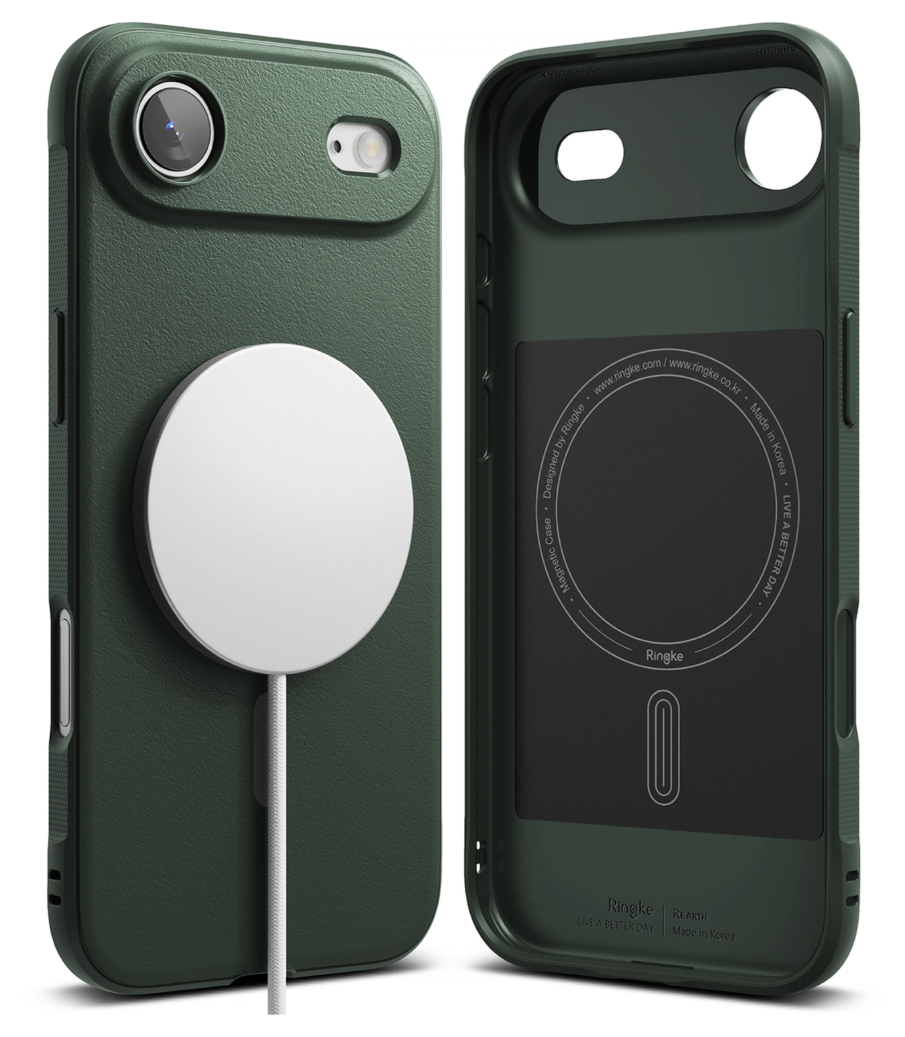 Ringke Onyx Magnetic Apple iPhone Air Hoesje MagSafe Groen afbeelding 11