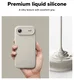 Ringke Silicone Magnetic Apple iPhone Air Hoesje MagSafe Back Cover Beige afbeelding 4