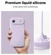 Ringke Silicone Magnetic Apple iPhone Air Hoesje MagSafe Back Cover Paars afbeelding 4
