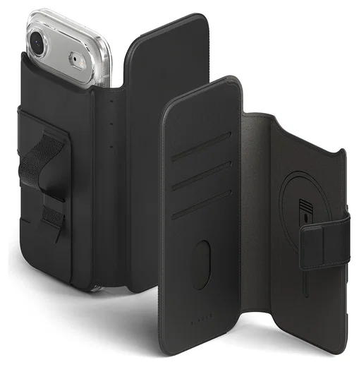 Ringke Folio Grip Wallet Magnetic Apple iPhone Air Hoesje Zwart afbeelding 1