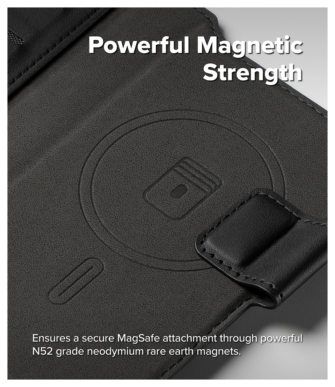 Ringke Folio Grip Wallet Magnetic Apple iPhone Air Hoesje Zwart afbeelding 2
