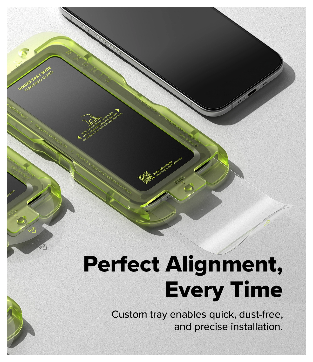 Ringke Easy Slide iPhone Air Screen Protector met Jig 2-Pack afbeelding 4
