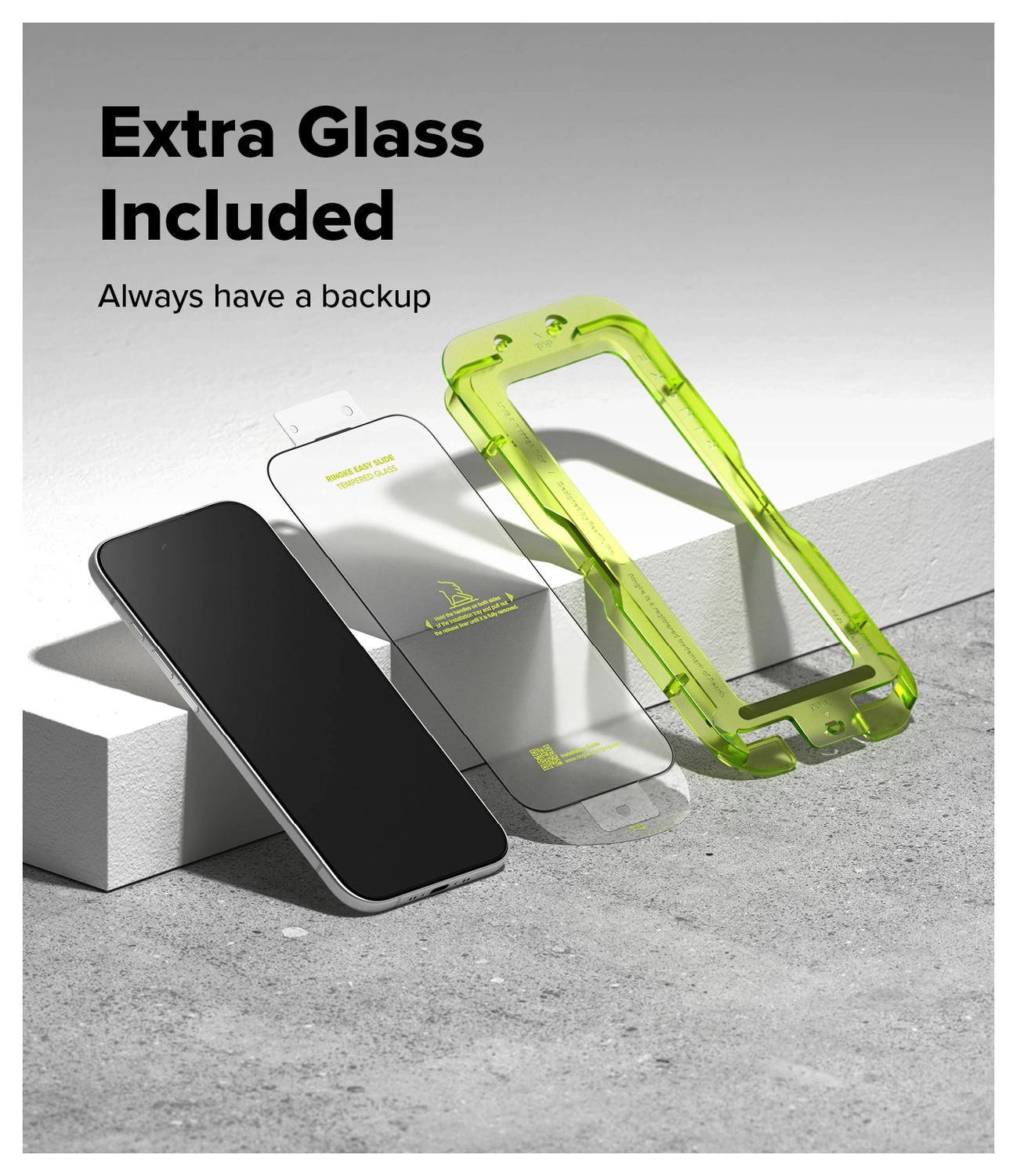Ringke Easy Slide iPhone Air Screen Protector met Jig 2-Pack afbeelding 6