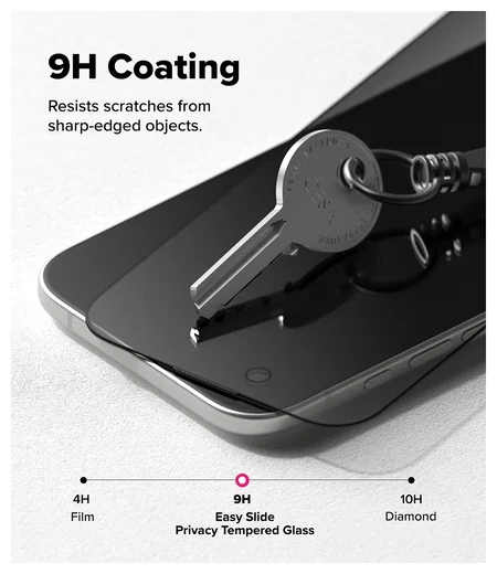 Ringke Easy Slide Privacy Glass iPhone Air Screen Protector Jig 2-Pack afbeelding 10