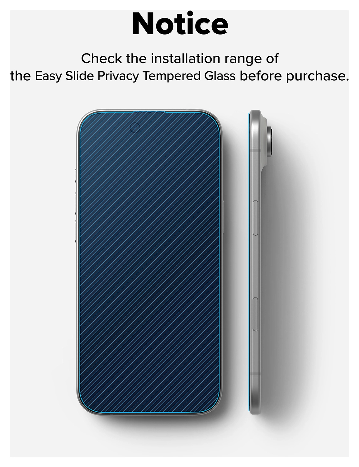 Ringke Easy Slide Privacy Glass iPhone Air Screen Protector Jig 2-Pack afbeelding 17