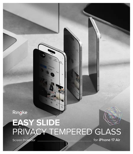 Ringke Easy Slide Privacy Glass iPhone Air Screen Protector Jig 2-Pack afbeelding 19