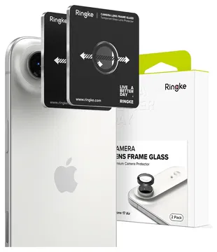 Ringke Frame Glass iPhone Air Camera Protector Tempered Glass (2-Pack)