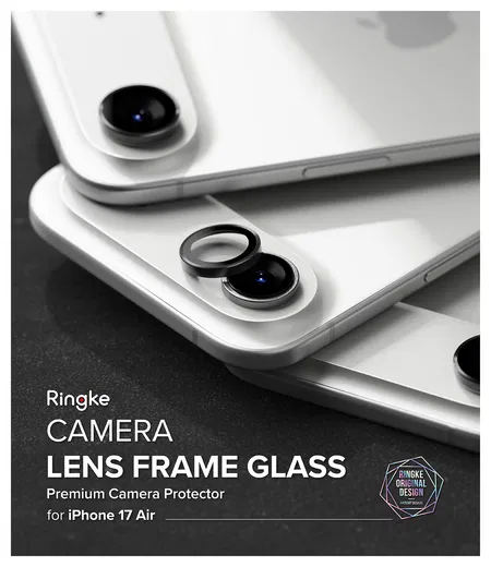 Ringke Frame Glass iPhone Air Camera Protector Tempered Glass (2-Pack) afbeelding 10