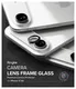 Ringke Frame Glass iPhone Air Camera Protector Tempered Glass (2-Pack) afbeelding 10