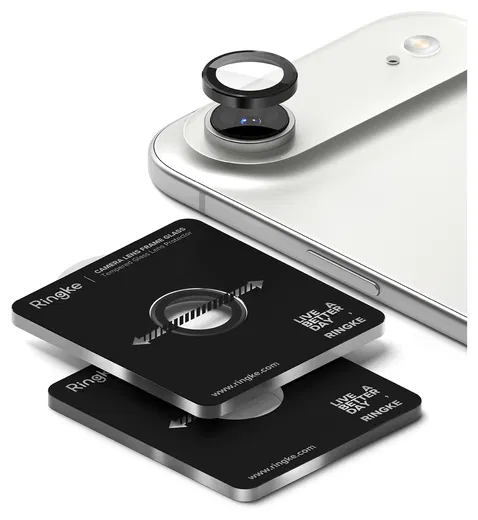 Ringke Frame Glass iPhone Air Camera Protector Tempered Glass (2-Pack) afbeelding 2