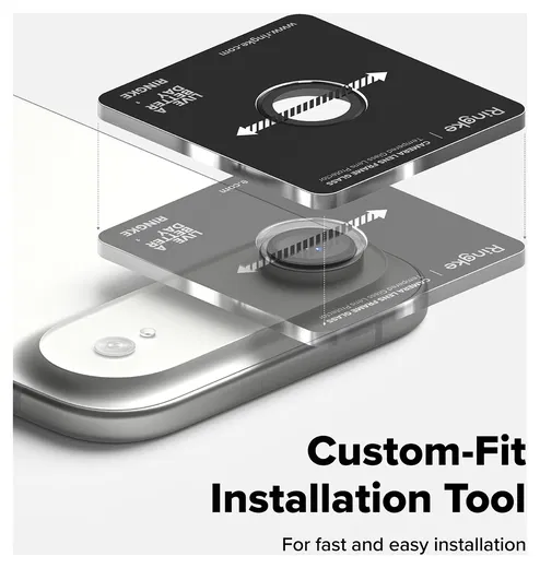 Ringke Frame Glass iPhone Air Camera Protector Tempered Glass (2-Pack) afbeelding 4