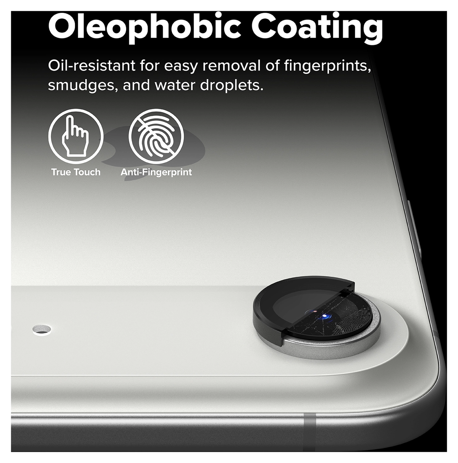 Ringke Frame Glass iPhone Air Camera Protector Tempered Glass (2-Pack) afbeelding 9