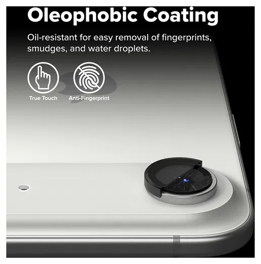 Ringke Frame Glass iPhone Air Camera Protector Tempered Glass (2-Pack) afbeelding 9