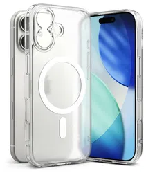 Ringke Fusion Magnetic Apple iPhone 17 Hoesje MagSafe Matte Transparant afbeelding