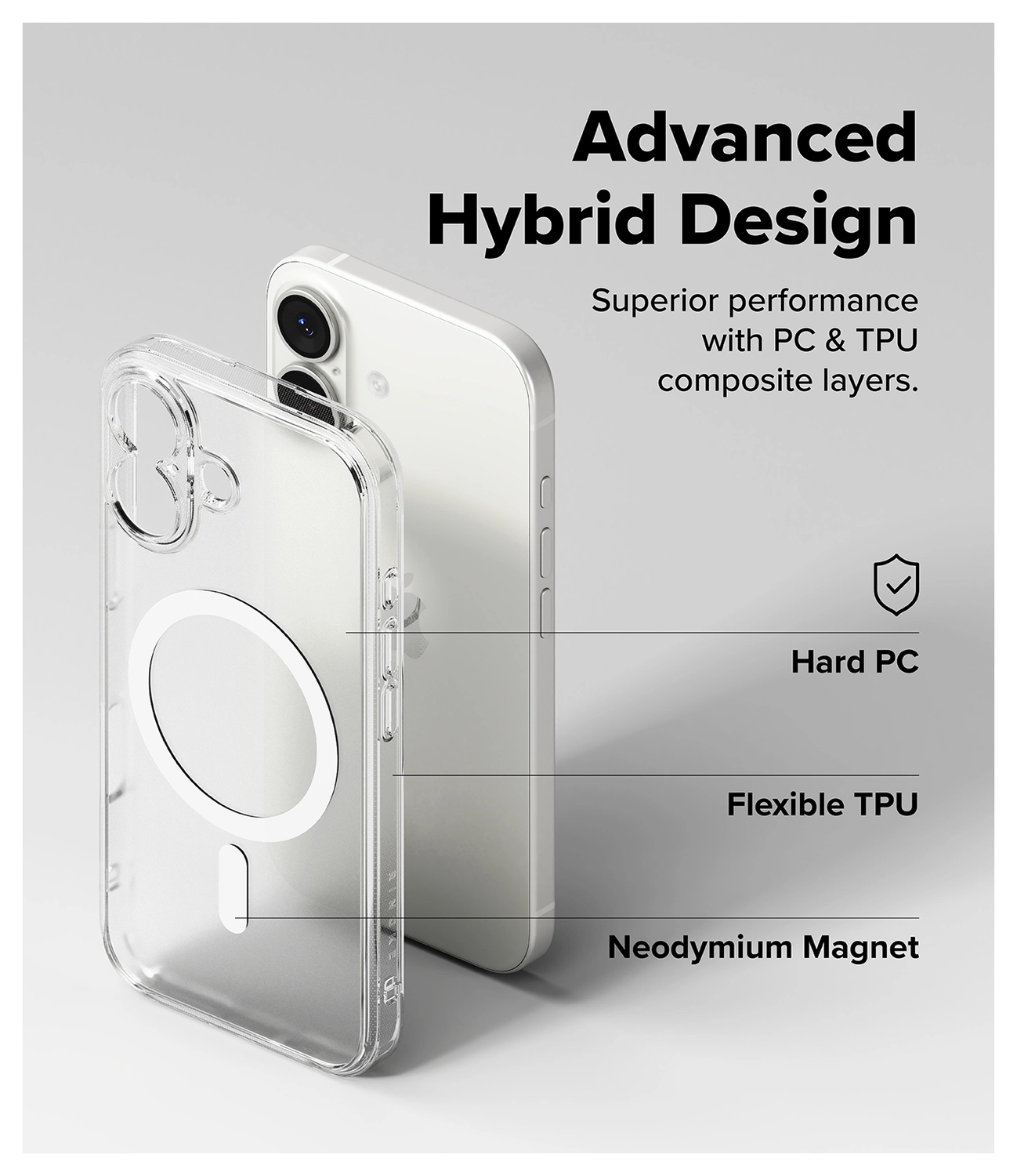 Ringke Fusion Magnetic Apple iPhone 17 Hoesje MagSafe Matte Transparant afbeelding 8
