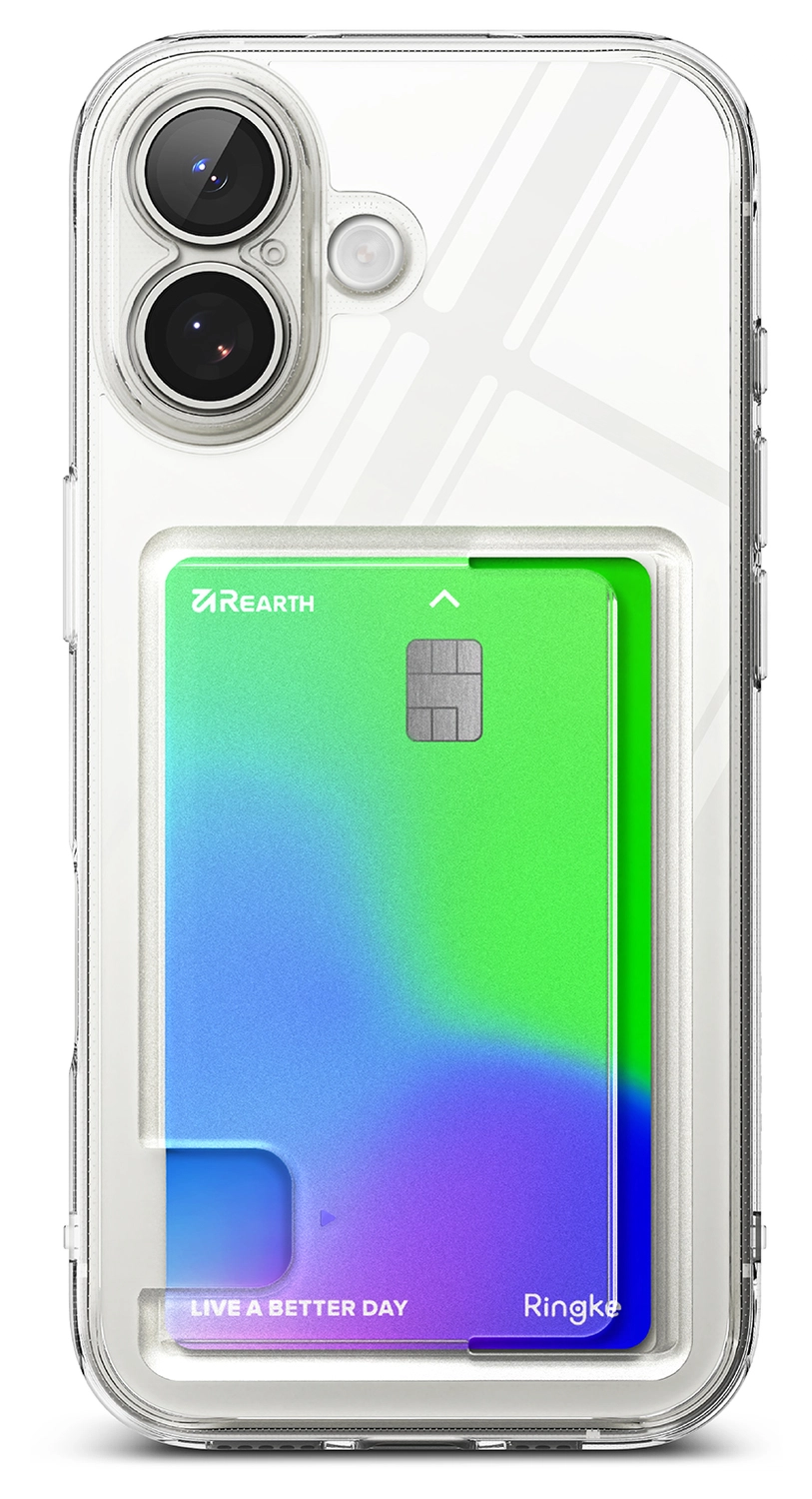 Ringke Fusion Card Apple iPhone 17 Hoesje Kaarthouder Transparant afbeelding 11