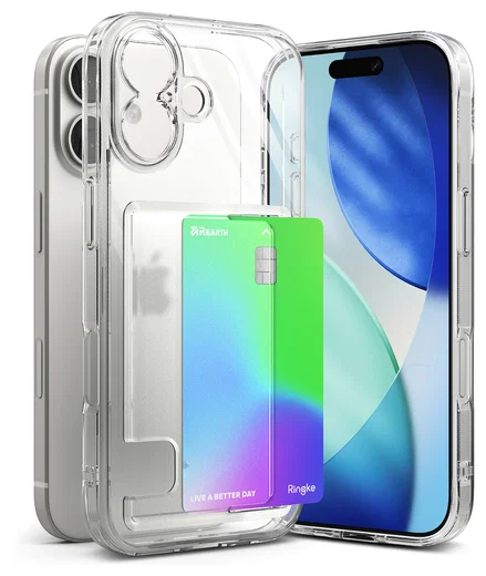 Ringke Fusion Card Apple iPhone 17 Hoesje Kaarthouder Transparant afbeelding 2