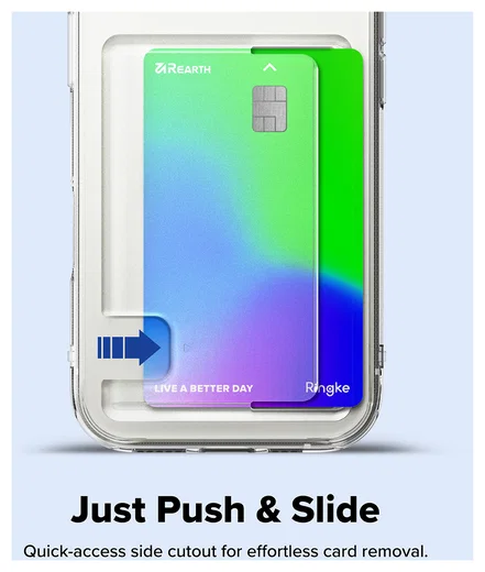 Ringke Fusion Card Apple iPhone 17 Hoesje Kaarthouder Transparant afbeelding 4