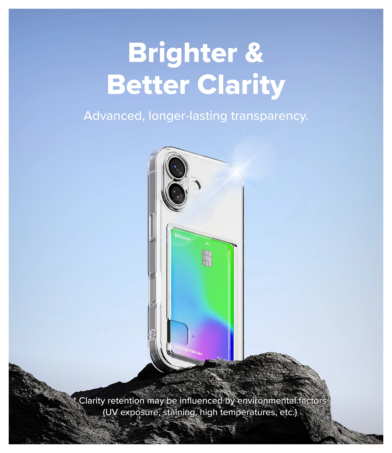 Ringke Fusion Card Apple iPhone 17 Hoesje Kaarthouder Transparant afbeelding 6