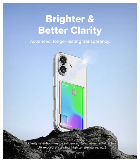Ringke Fusion Card Apple iPhone 17 Hoesje Kaarthouder Transparant afbeelding 6