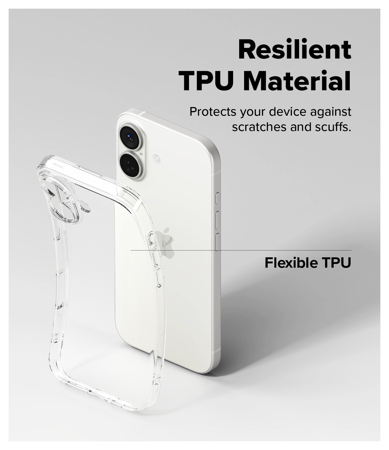 Ringke Air iPhone 17 Hoesje Flexibel TPU Back Cover Transparant afbeelding 4