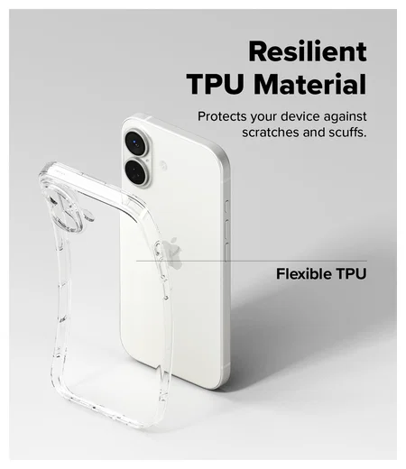 Ringke Air iPhone 17 Hoesje Flexibel TPU Back Cover Transparant afbeelding 4