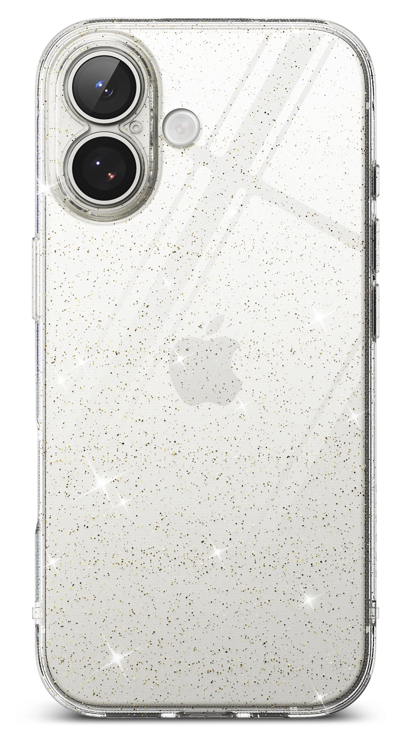 Ringke Air iPhone 17 Hoesje Flexibel TPU Back Cover Glitter Transparant afbeelding 2