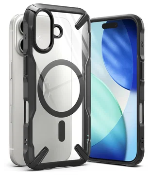 Ringke Fusion X Magnetic Apple iPhone 17 Hoesje MagSafe Zwart