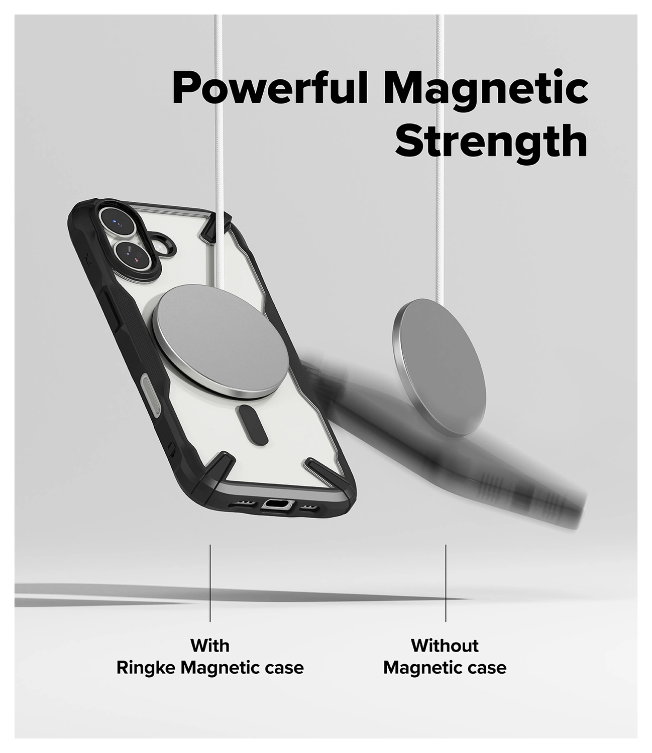 Ringke Fusion X Magnetic Apple iPhone 17 Hoesje MagSafe Zwart afbeelding 7