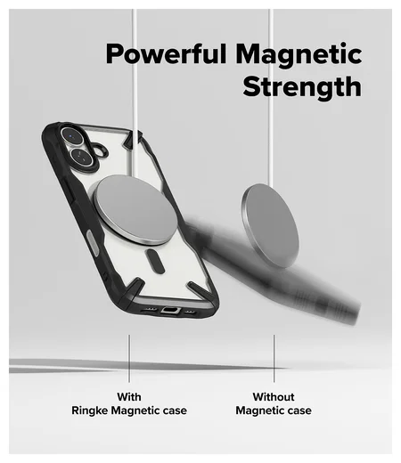 Ringke Fusion X Magnetic Apple iPhone 17 Hoesje MagSafe Zwart afbeelding 7