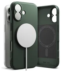 Ringke Onyx Magnetic Apple iPhone 17 Hoesje MagSafe Groen afbeelding