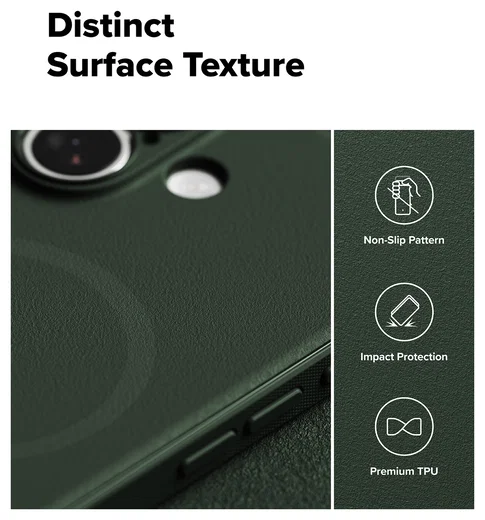 Ringke Onyx Magnetic Apple iPhone 17 Hoesje MagSafe Groen afbeelding 5