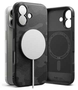 Ringke Onyx Magnetic Apple iPhone 17 Hoesje MagSafe Camo Zwart