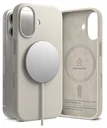 Ringke Silicone Magnetic Apple iPhone 17 Hoesje MagSafe Back Cover Beige