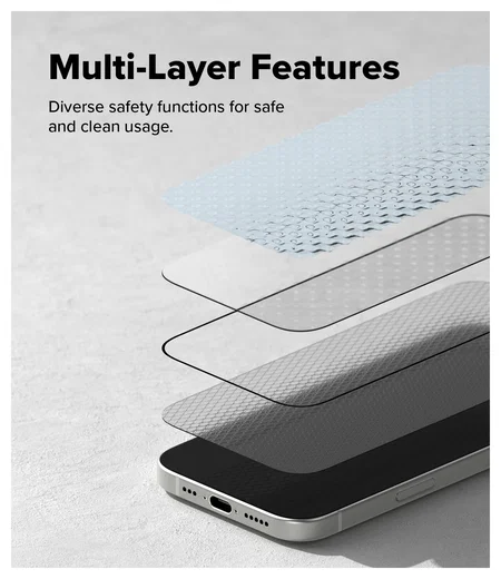 Ringke Easy Slide iPhone 17 Screen Protector met Jig 2-Pack afbeelding 11