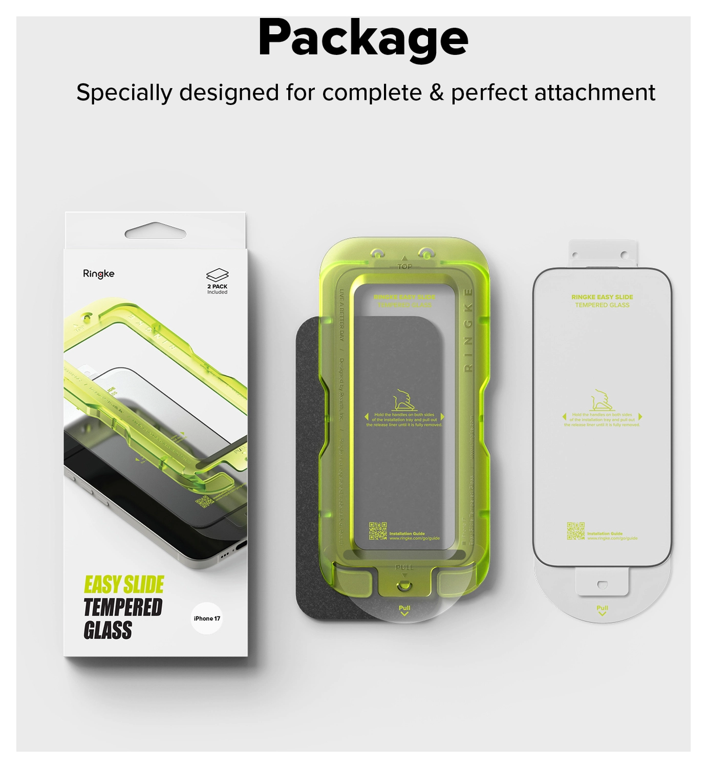 Ringke Easy Slide iPhone 17 Screen Protector met Jig 2-Pack afbeelding 14