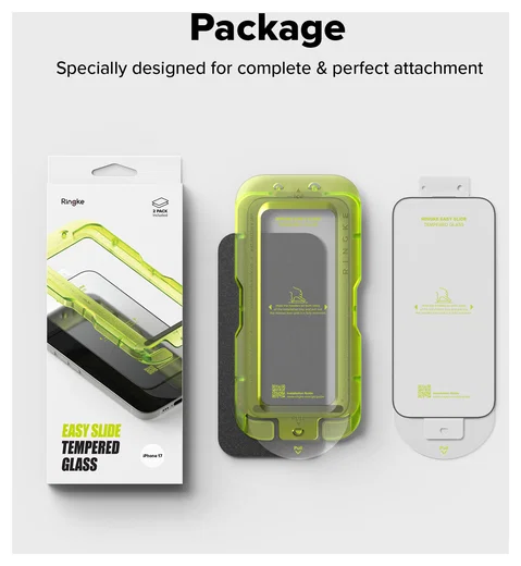 Ringke Easy Slide iPhone 17 Screen Protector met Jig 2-Pack afbeelding 14