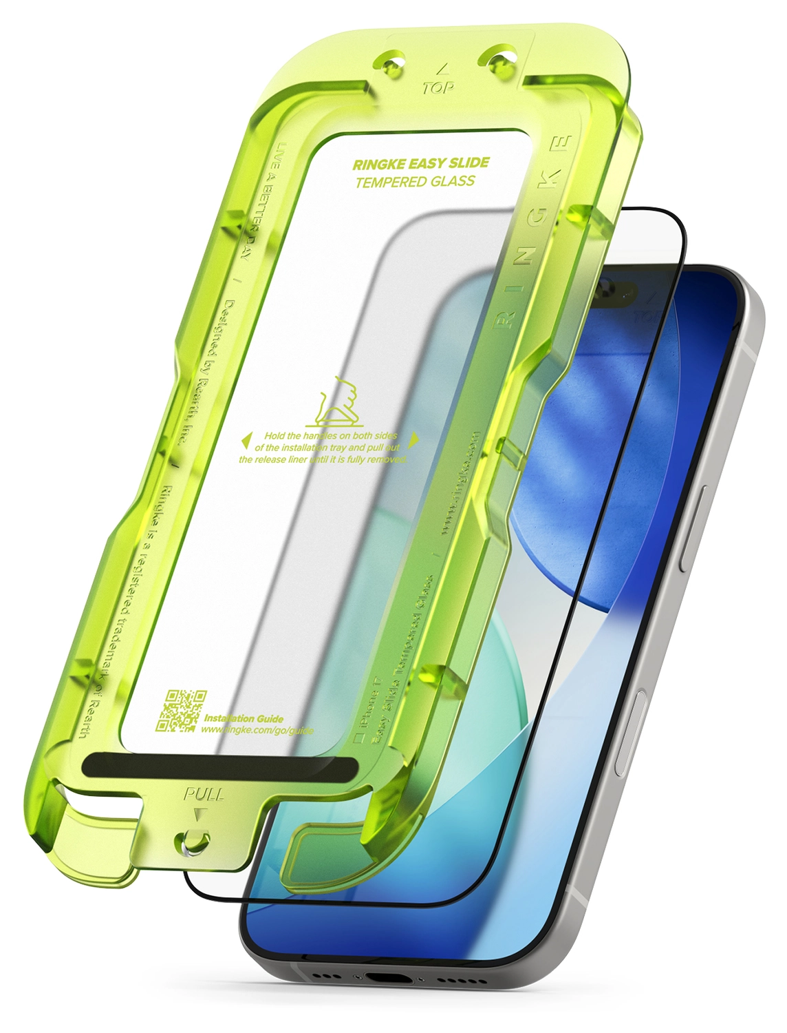Ringke Easy Slide iPhone 17 Screen Protector met Jig 2-Pack afbeelding 2