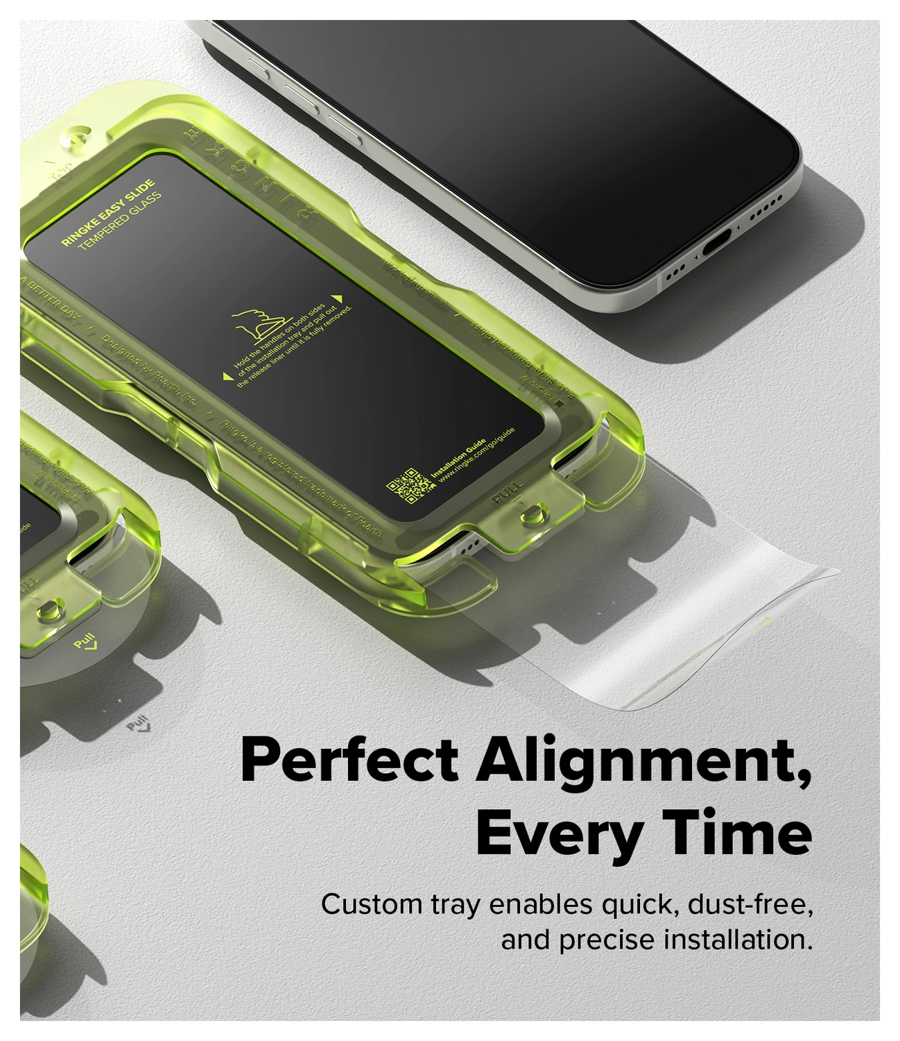 Ringke Easy Slide iPhone 17 Screen Protector met Jig 2-Pack afbeelding 4